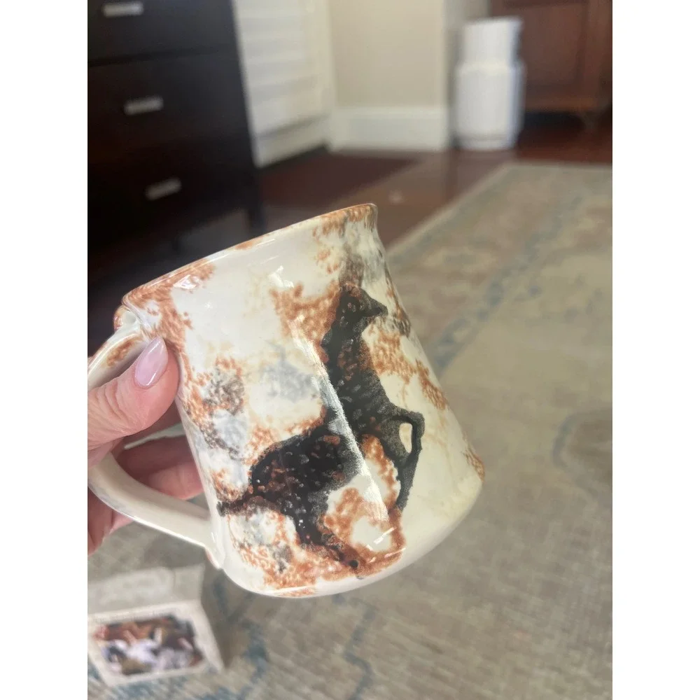 Horse Equestrian Lover Mug & Coaster Bundle 6 missing Western Cowboy Piece